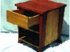 red gum & vic ash bedside cabinet